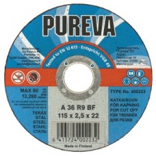 406233 Диск отрезной прямой Pureva, 115х22х2.5мм