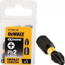 DT7994T Биты ударные Ph2, 25 мм, DeWalt