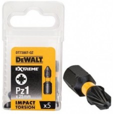 DT7386T Бита отвёрточная Dewalt PZ1, 25мм, 5шт