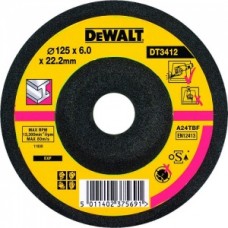 Диск шлифовальный по металлу 125мм 125 х 22,2 х 6,0мм Dewalt DT3412