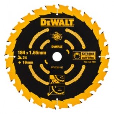 Пильный диск по дереву 184/16 1.65 24 WZ +18° Dewalt DT10302