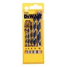 Набор свёрл по дереву 4,5,6,8,10 мм Dewalt DT4535