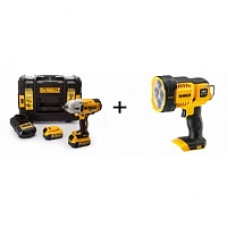 DCF899P2 Аккумуляторный импульсный гайковерт Dewalt Фонарь в подрок