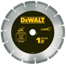 Диск алмазный 230мм, сегментированный, высота сегмента - 8.5мм. Dewalt DT3743