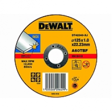 Отрезной круг для УШМ, 125 x 22.2 x 1 мм, Dewalt DT42340